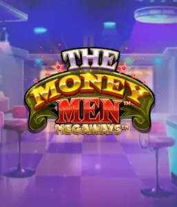 Скриншот игрового автомата The Money Men Megaways от Pragmatic Play, показывающее яркий городской пейзаж с элементами хип-хоп культуры. В центре кадра расположены символы слота: золотые украшения, крутые автомобили и изображения, исполняющие рэп жесты, формирующие атмосферу настоящего хип-хоп приключения. Логотип игры The Money Men Megaways расположен в верхней части изображения, акцентируя тематику и стиль игры.